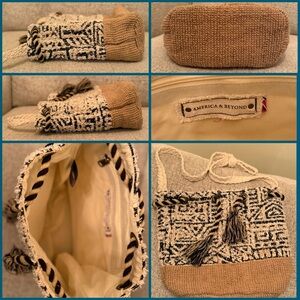 America & Beyond Patterned Crossbody Bag